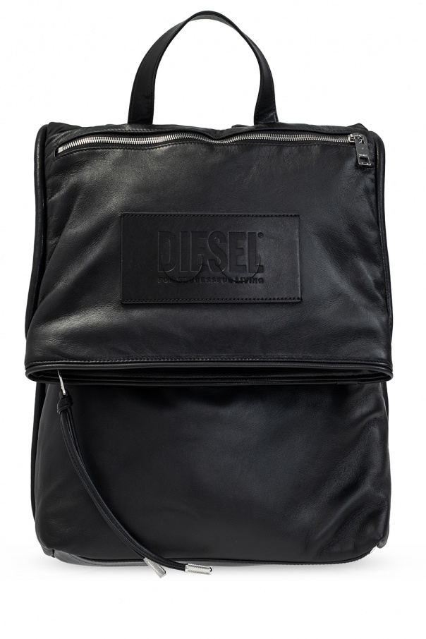 Diesel leather outlet backpack